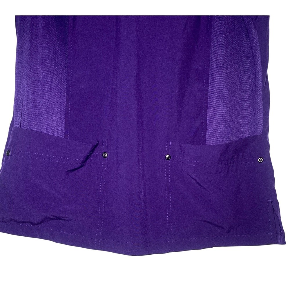 PandaMed Purple Scrubs V Neck Short Sleeve Top Womens Size Medium - Picture 4 of 4
